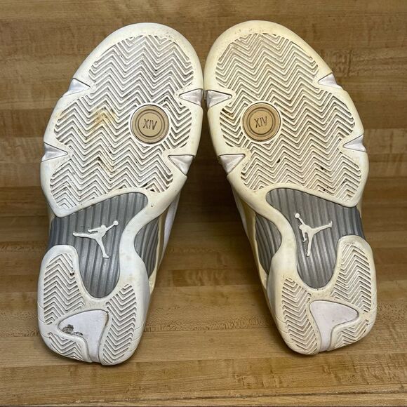 Air Jordan 14 Retro 'Linen' Women’s Size 7 WHITE 312274-161 - Picture 6 of 9